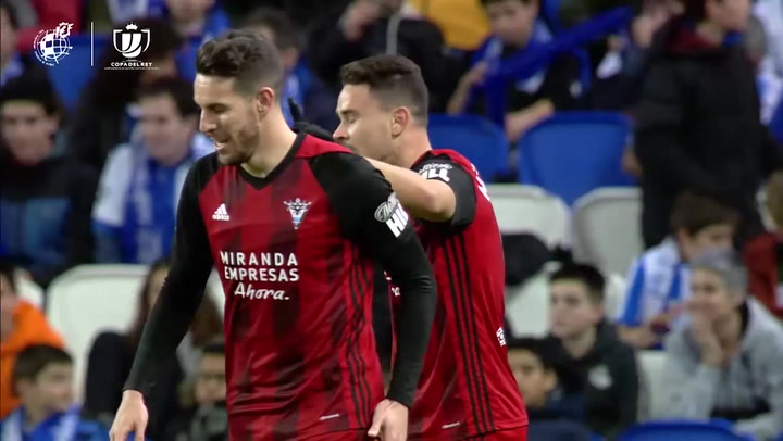 Copa del Rey: Real Sociedad-Mirandés. Gol de Matheus Ama 1-1