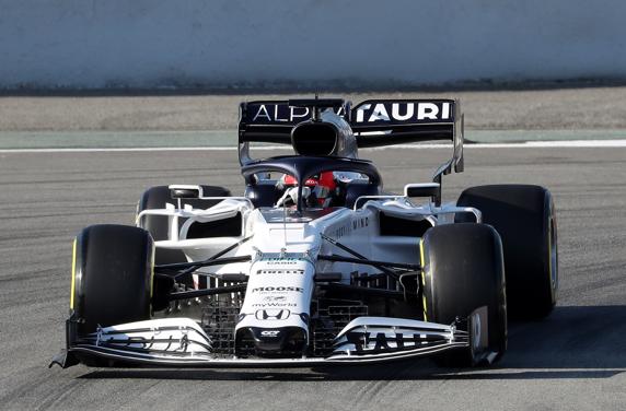 El Alpha Tauri en los test de F1 2020