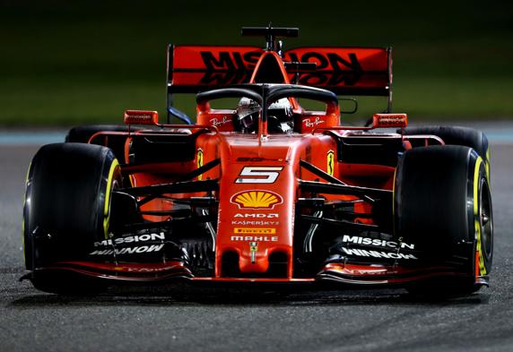 El Ferrari SF90 de Vettel en Abu Dhabi 2019