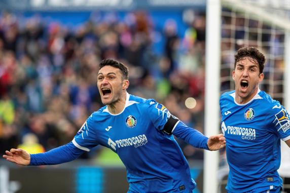 Jorge Molina, pieza básica en la delantera del Getafe