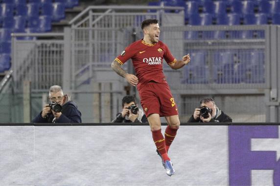 Así celebró Carles Pérez su primer gol con la Roma