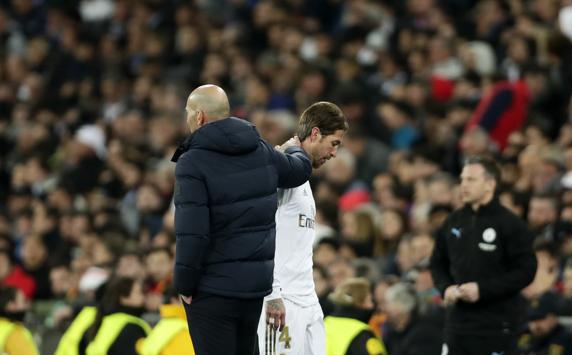 Ramos, junto a Zidane