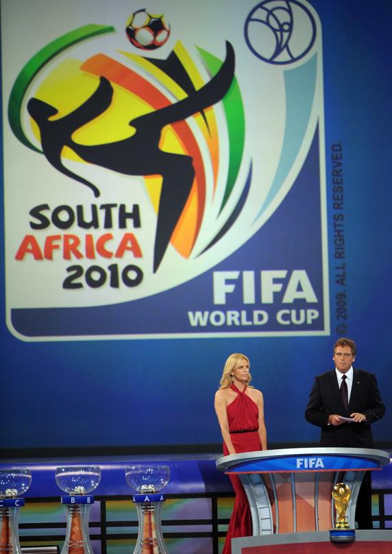 Jerome Valcke, en el sorteo del Mundial de Sudáfrica