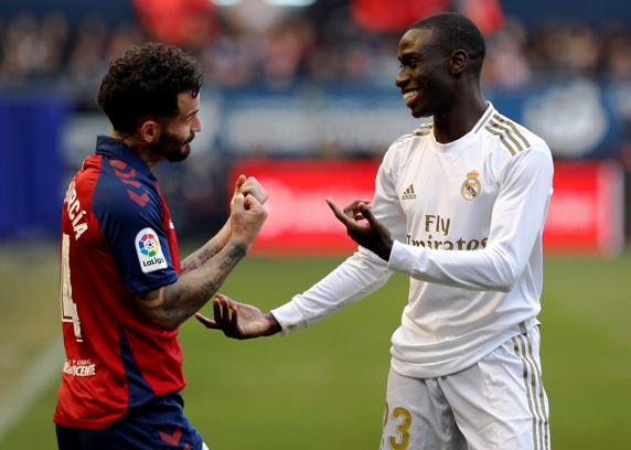 Ferland Mendy, en el duelo ante Osasuna de la jornada 23
