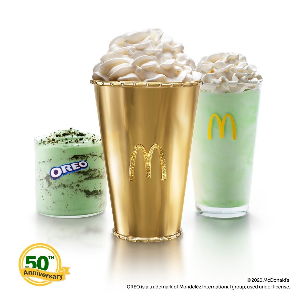 Batido de trébol dorado de McDonald's Batido de trébol dorado de McDonald's