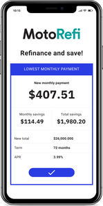 Producto de refinanciación de préstamos para automóviles MotoRefi