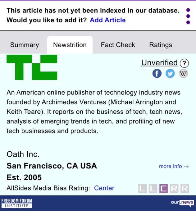 Captura de pantalla de Our.News