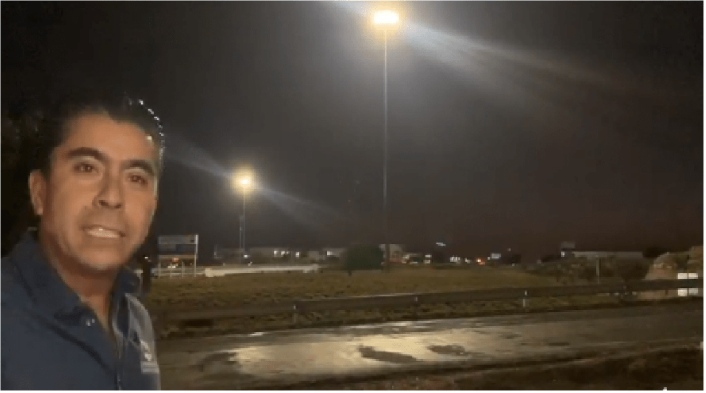 Roberto Sosa comprometido con la seguridad, coloca macropostes de luz en la libre a Celaya, se invierten 6 mdp