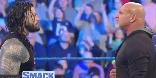 WWE SmackDown se burla de Goldberg contra Roman Reigns Match para WrestleMania