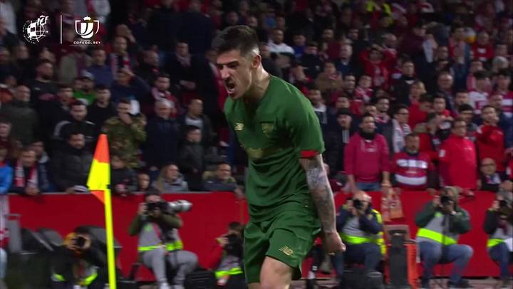 Copa del Rey Granada-Athletic Club. Gol de Yuri Berchiche (2-1)