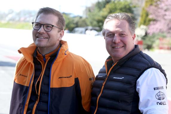 Andreas Seidl y Zak Brown
