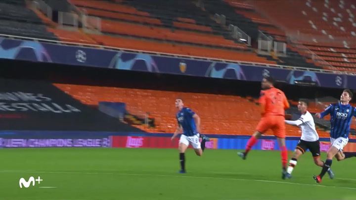 Champions League: Valencia-Atalanta. Gol de Ferran Torres (3-2) Champions League: Valencia-Atalanta. Gol de Ferran Torres (3-2)