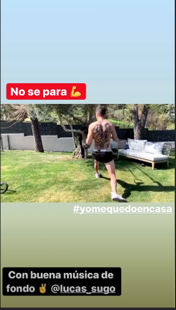 Los jugadores del Atlético de Madrid no descuidan el trabajo físico a pesar de la 'reclusión forzosa' por el coronavirus.