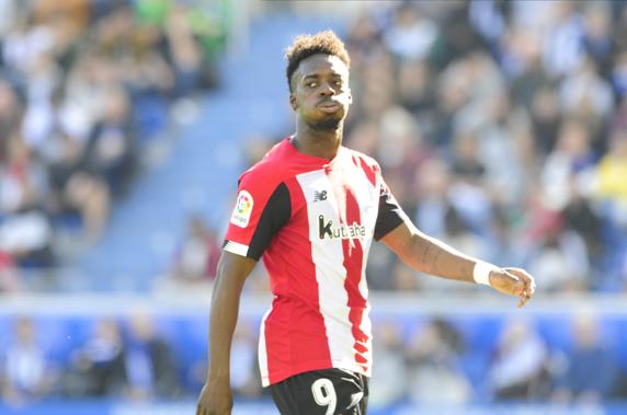 Williams, durante el derbi contra el Alavés. FOTO: JUAN ECHEVERRÍA