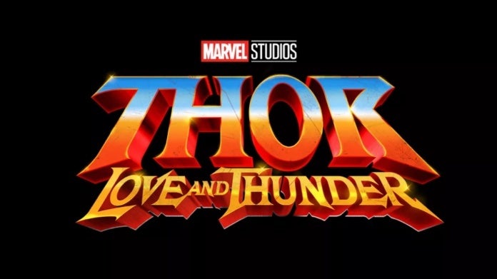 Logotipo de Marvel Studios Thor Love and Thunder Logotipo de Marvel Studios Thor Love and Thunder