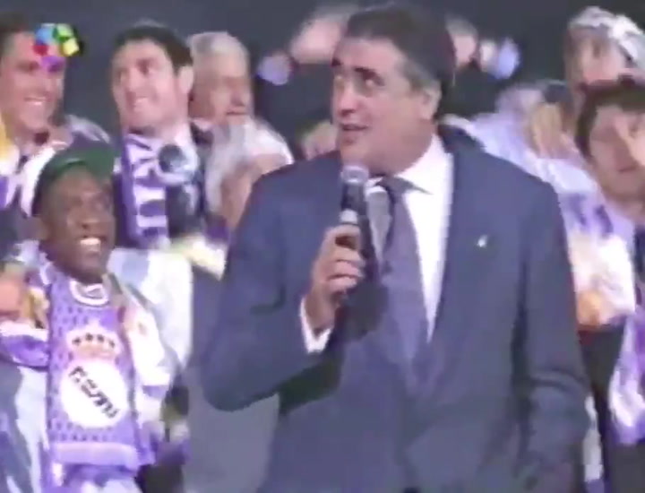 Lorenzo Sanz fue el presidente de la séptima Copa de Europa del Real Madrid