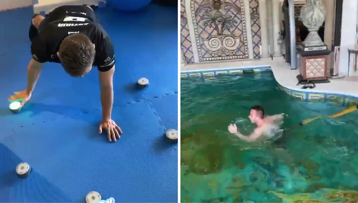 Así se machaca Arthur para recuperarse de su lesión