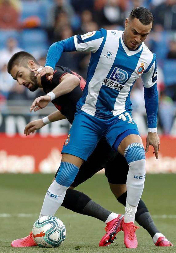 Yannick Carrasco, titular con el Atlético de Madrid en el partido ante el Espanyol.