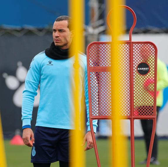 Raúl De Tomás, ejercitándose en la Dani Jarque