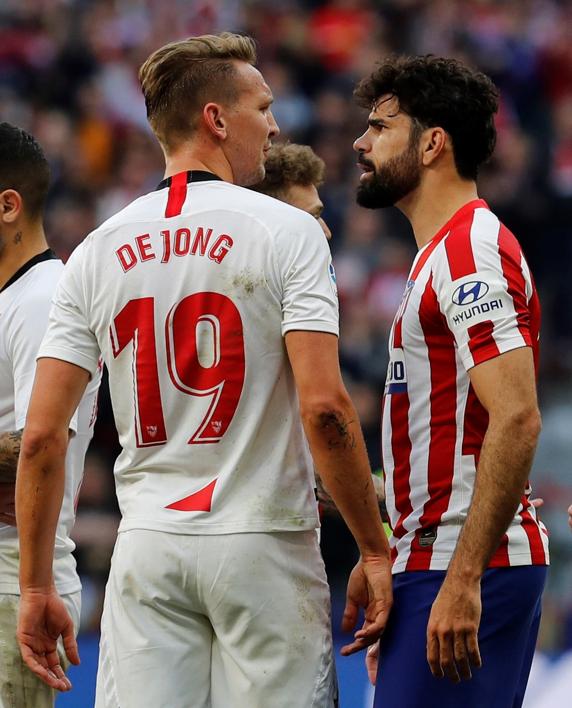 Diego Costa salió en la segunda mitad.