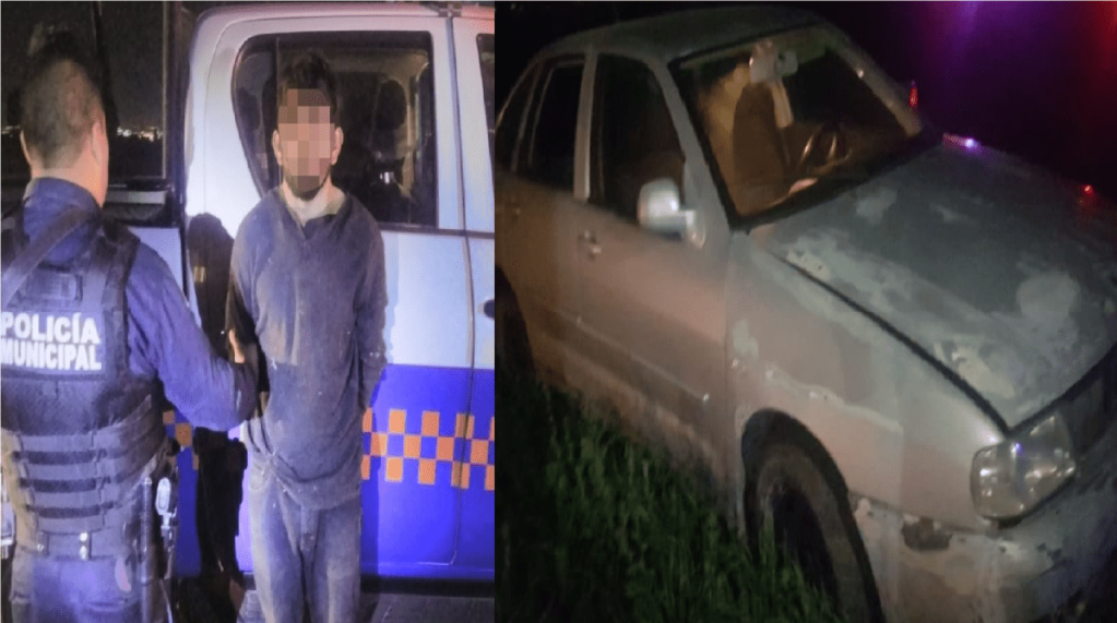 En persecución detienen en San Juan del Río a sujeto; robó auto en Pedro Escobedo, recuperan unidad