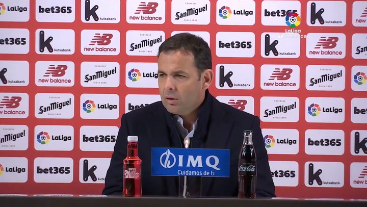 Gran rajada de Calleja contra el árbitro y el VAR en San Mamés Gran rajada de Calleja contra el árbitro y el VAR en San Mamés