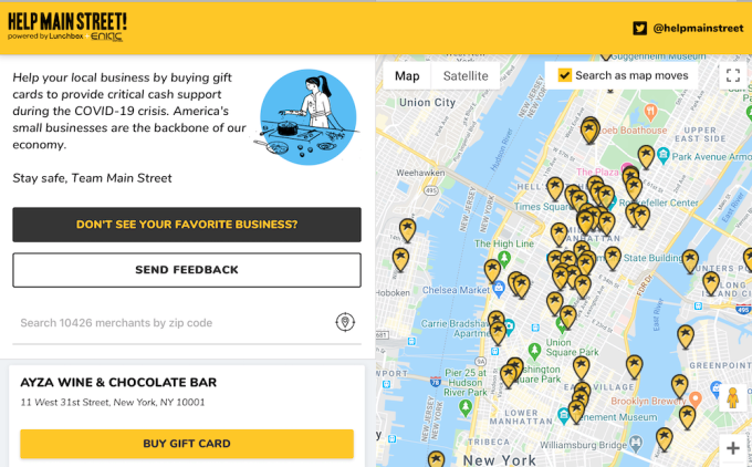 Ayuda calle principal