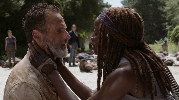 The Walking Dead Rick Grimes Michonne Andrew Lincoln Danai Gurira The Walking Dead Rick Grimes Michonne Andrew Lincoln Danai Gurira