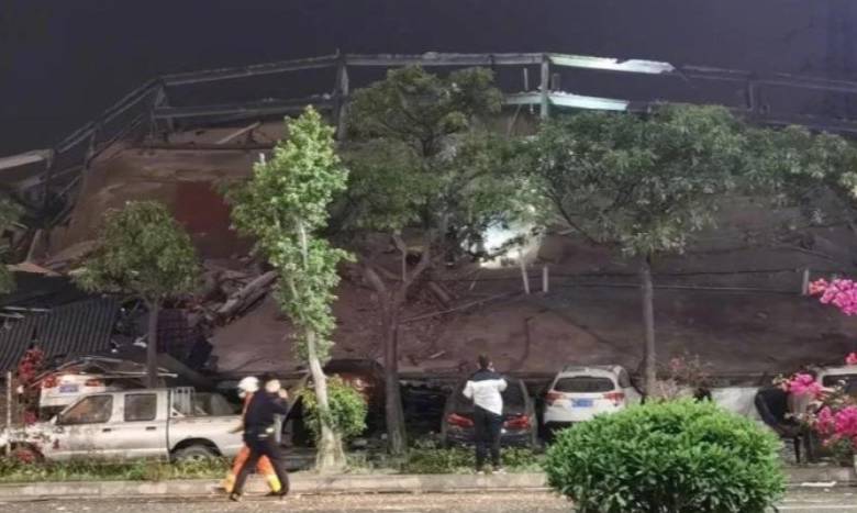 Se derrumba un hotel en China; era utilizado para cuarentena por Covid-19 | Video