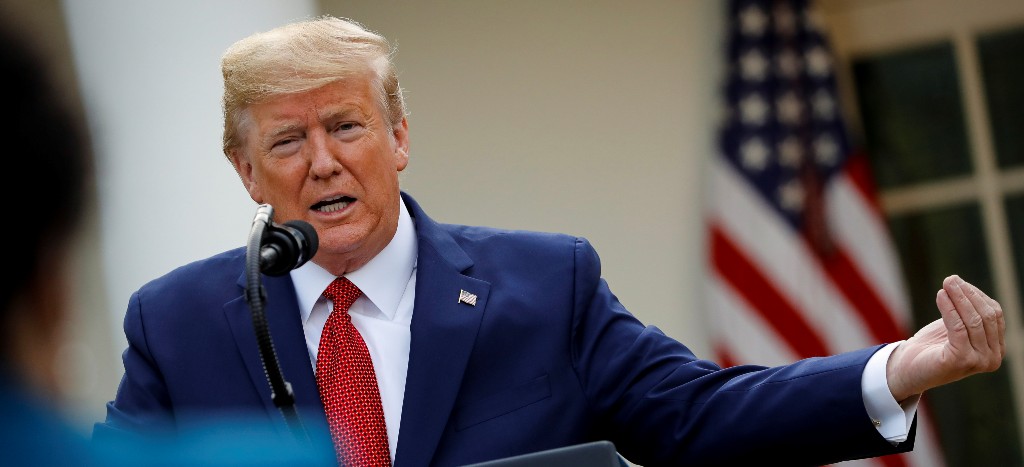 Trump rompe récord en popularidad en plena crisis por Covid-19