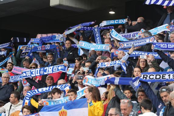 Más de 30.000 pericos se dieron cita en la tercera mejor entrada del curso en el RCDE Stadium