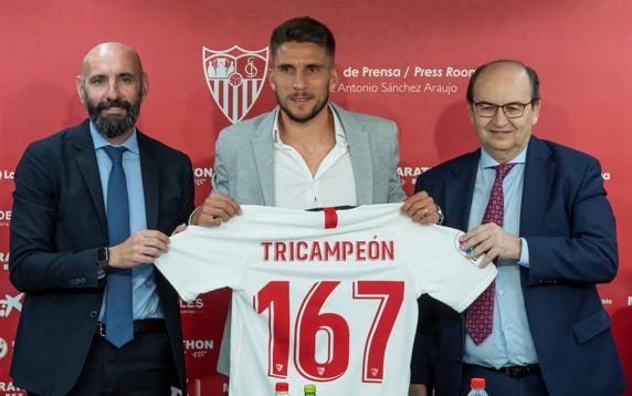 Carriço, durante su despedida