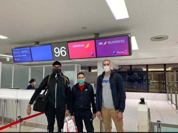 Sebastián Saiz cogió un vuelo que recogió a 90 españoles en Tokio