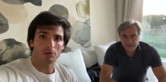 Los Sainz han mostrado su compromiso en la pelea contra el coronavirus