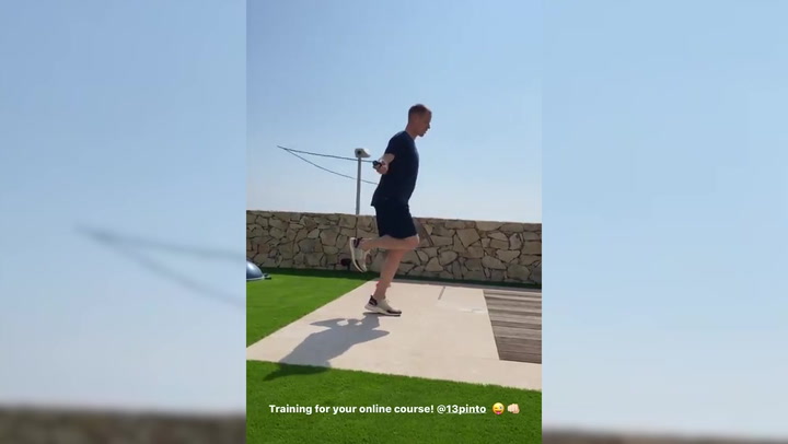 Ter Stegen también se entrena en casa Ter Stegen también se entrena en casa