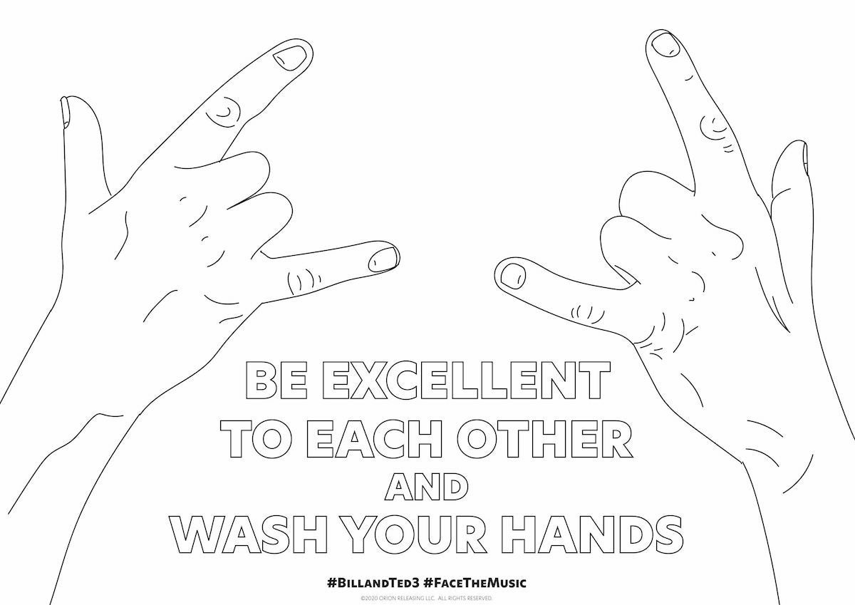 Bill & Ted Coloring Page 3 Bill & Ted Coloring Page 3