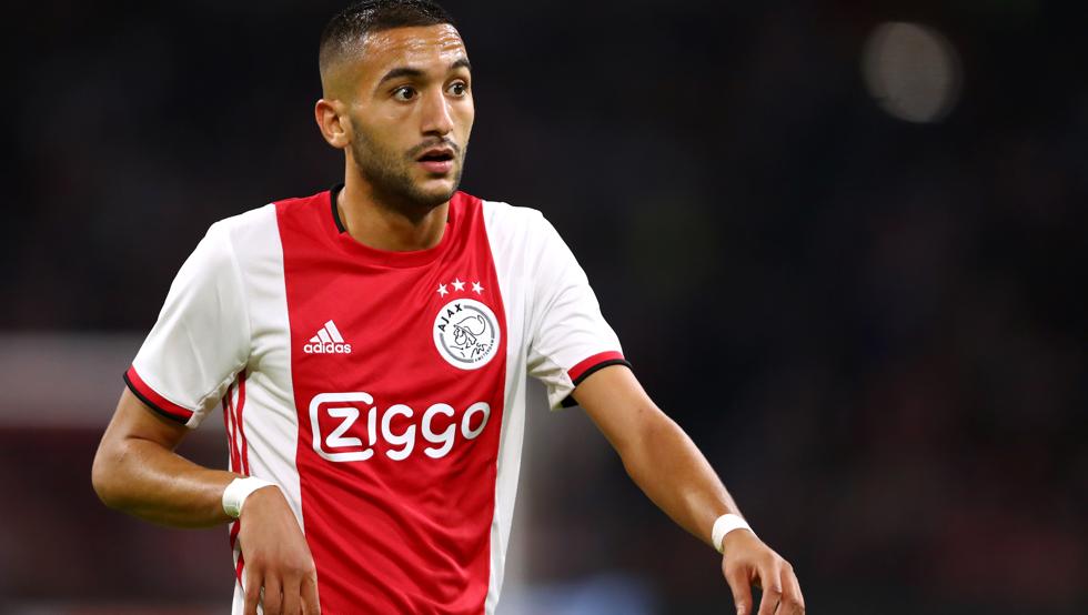 El jugador del Ajax Hakim Ziyech