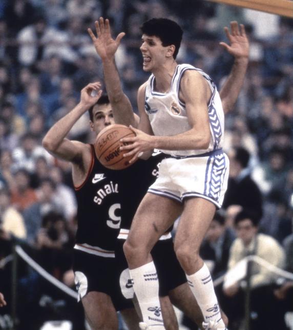 Drazen Petrovic durante el partido.