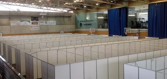 El Pavelló del Guinardó gestionado por el FC Martinenc será un anexo del hospital de Sant Pau