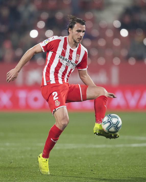 Partido de fútbol de segunda división de la Liga Smartbank Girona Extremadura ignasi Miquel