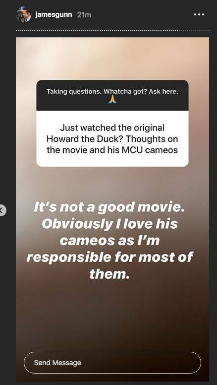 james gunn instagram howard the duck