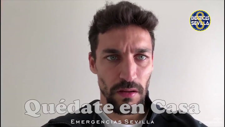 Jesús Navas, del Sevilla, aconseja no desplazarse durante el confinamiento por coronavirus Jesús Navas, del Sevilla, aconseja no desplazarse durante el confinamiento por coronavirus