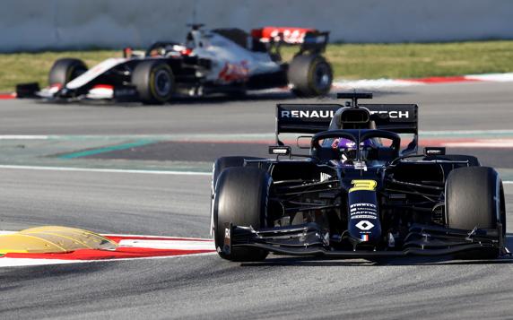 Ricciardo, en el pasado test en Barcelona