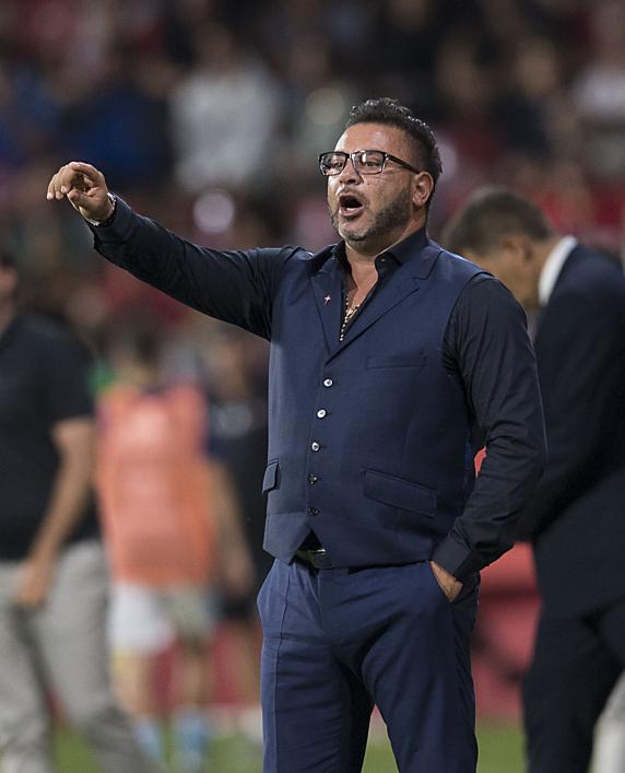 Antonio Mohamed, durante su etapa en el Celta