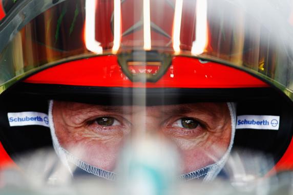 Michael Schumacher, en 2011 en Brasil