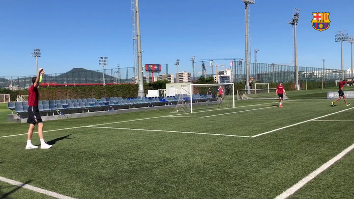 Así está siendo la vuelta a los entrenamientos del Barça Así está siendo la vuelta a los entrenamientos del Barça