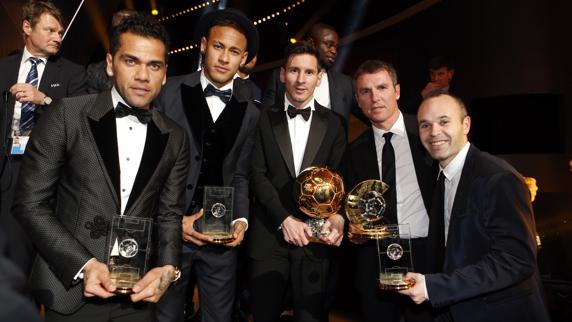 Gala de entrega del Balón de Oro 2015.