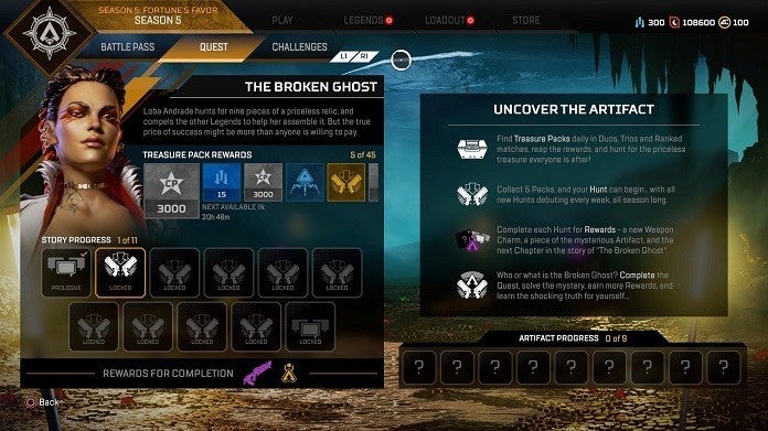 Menú Apex Legends Menú Apex Legends