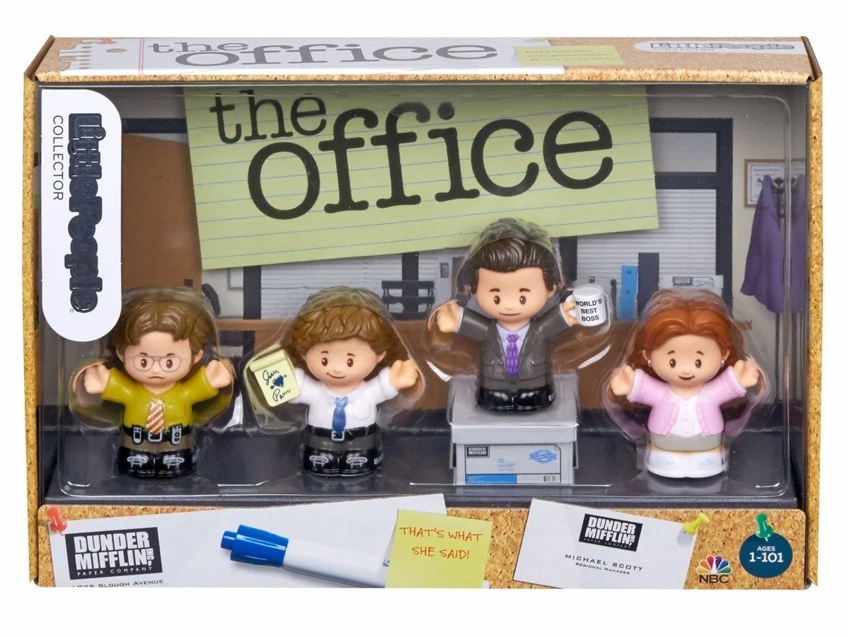 la-oficina-pequeña-gente-figura-set