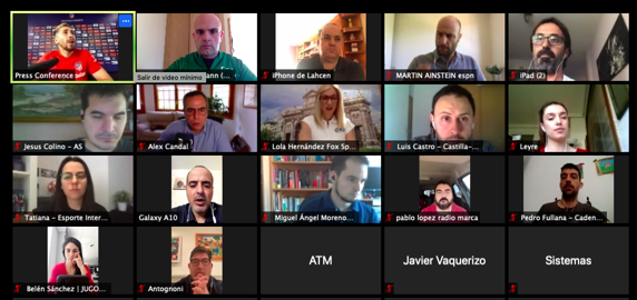 Rueda de prensa del Atlético de Madrid